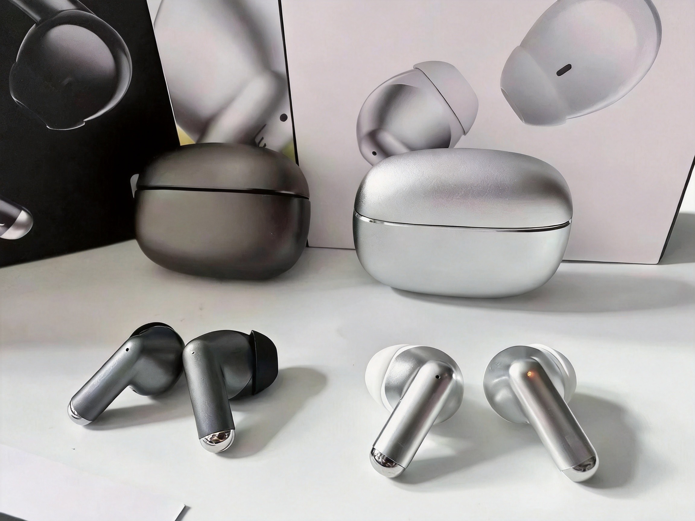 OPEN EARBUDS ULTRA Alloy Series Wireless Bluetooth Earbuds, Premium Metallic Texture ANC Active Noise Cancelling In-Ear Headphones, IPX7 Waterproof Touch Control Sports Earphones for Android iOS