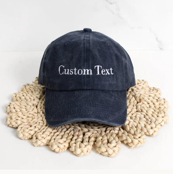 Personalized Embroidered Hat - Personalized Hat - Retro Baseball Cap - Unique Embroidered Hat - Image 3