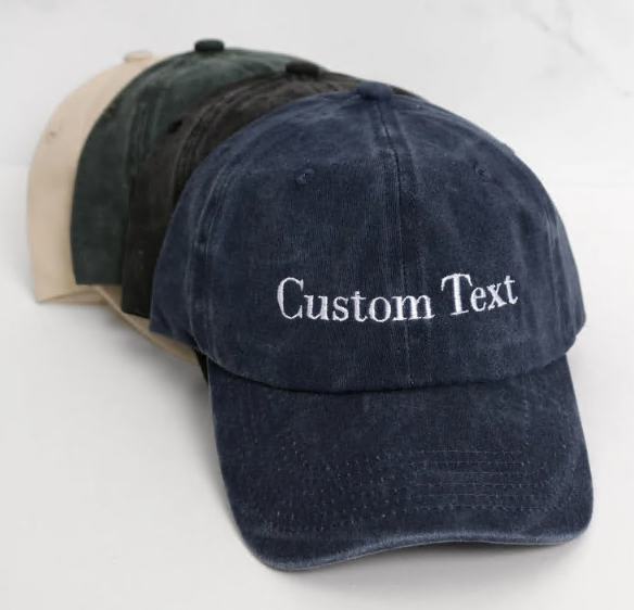 Personalized Embroidered Hat – Personalized Hat – Retro Baseball Cap – Unique Embroidered Hat