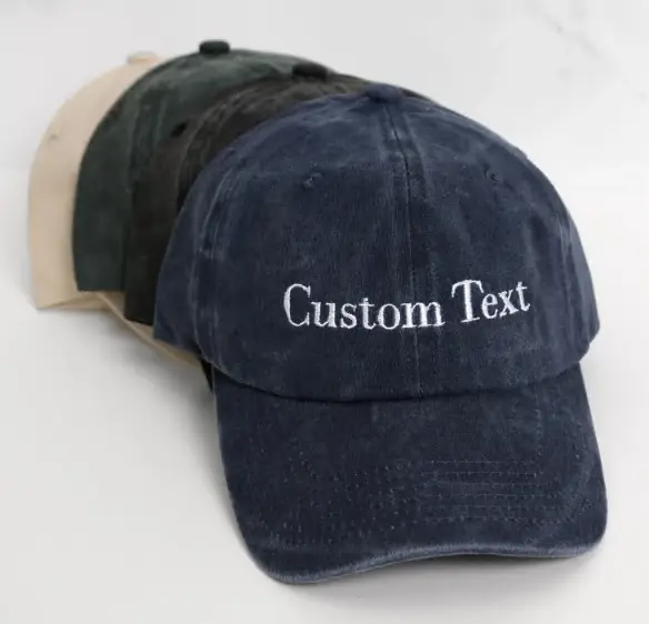 Personalized Embroidered Hat – Personalized Hat – Retro Baseball Cap – Unique Embroidered Hat